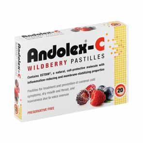 ANDOLEX C WILDBERRY PASTILLES 20