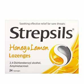 STREPSILS HONEY & LEMON LOZ 24