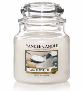 YANKEE CANDLE MEDIUM JAR BABY POWDER